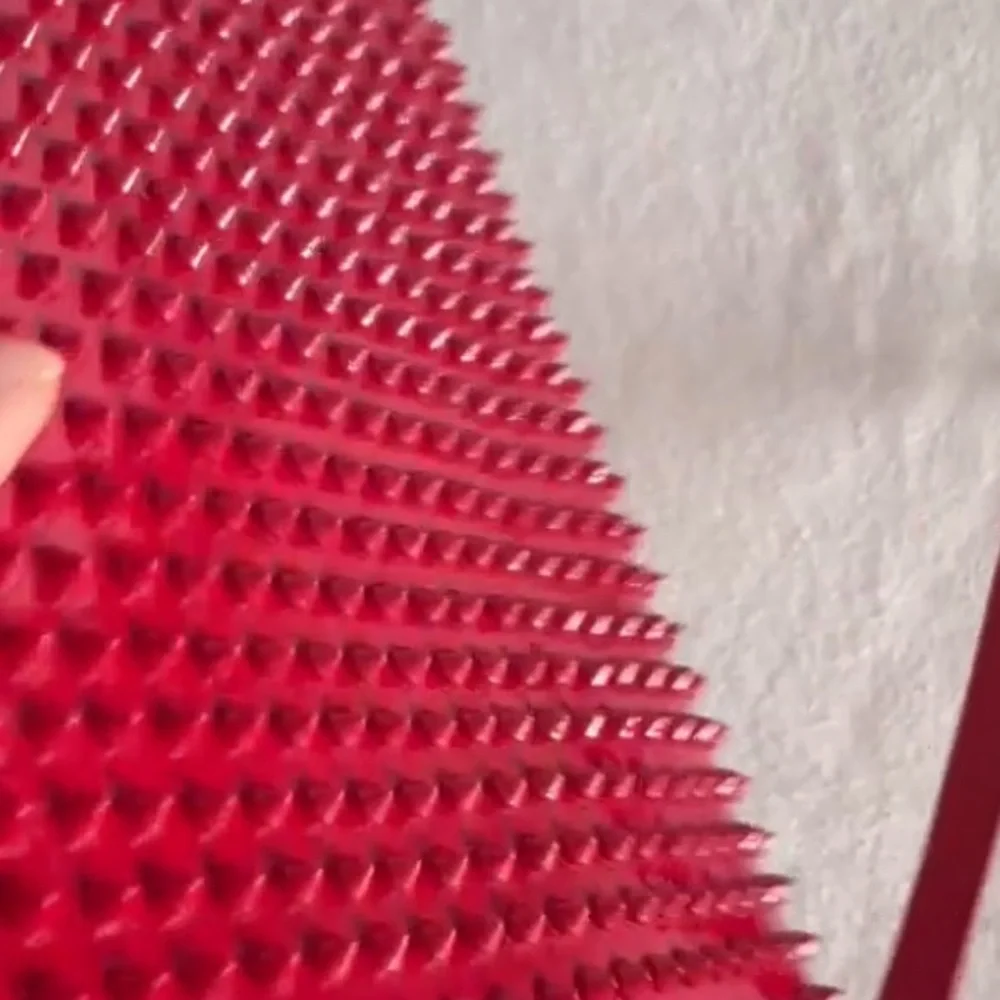 Christian Louboutin Red patent cris spiked leather Pouch for I pad or much more! - Picture 4 of 14